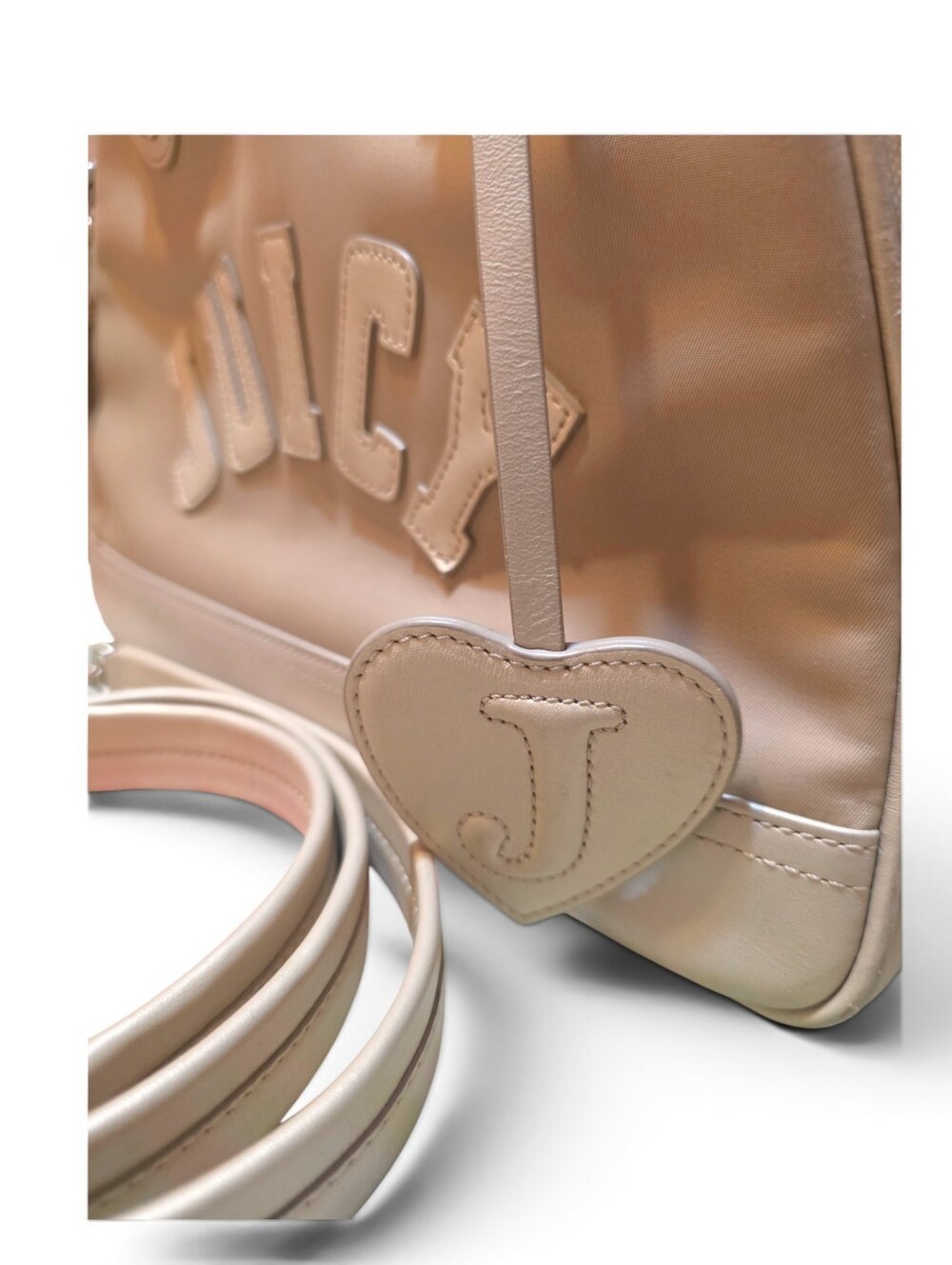 Vintage Juicy Couture Pet Animal Carrier Bag with Crossbody Strap Gold Tan Color - Picture 9 of 14
